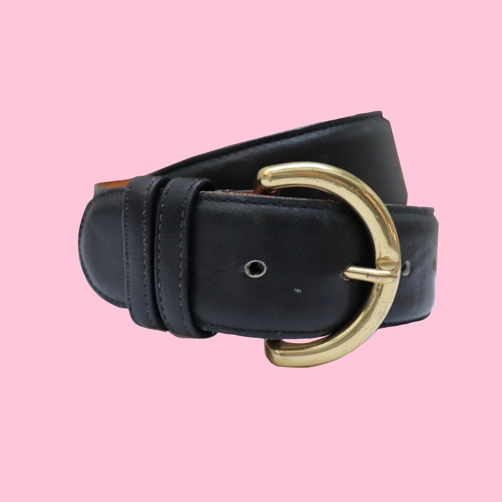 Black Coach 8500 Small Belt | Cowhide and Brass